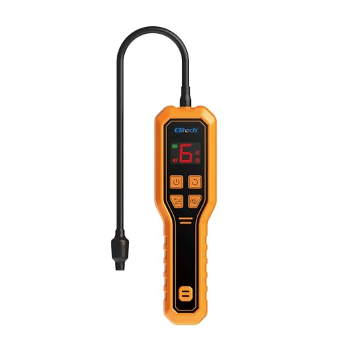 Elitech Refrigerant Leak Detector Freon Leak Detector Freon Sniffer Automotive Halogen Gas Leak Detector for R134A R410A R1234YF R600a R290 CFCs HCFCs HFCs HCs HFOs ELD-210