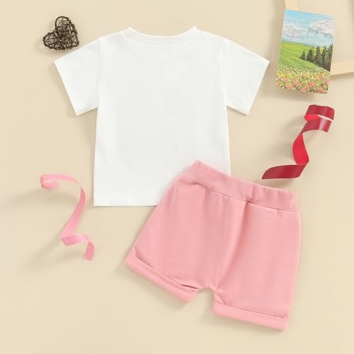 Toddler Baby Boy Girl Birthday Outfit T-Shirt Top Shorts Infant Kids Summer Clothes4