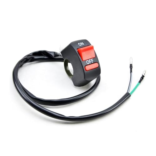 Contacteur d'allumage noir et interrupteur de guidon moto universel DC12V