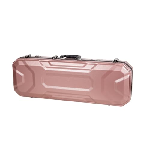 Image of Crossrock Oblong Case fits 4 /4 Full-Size Violin, Includes Interior Compartment, 2 Bow Holders, Security Lock, and Detachable Straps-Rose Gold (CRA860VFRG-R)