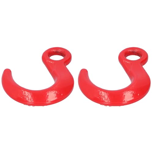 Ymiko 2 pcs Alloy Steel Lifting Hook Large Opening Crane Hoist Hook for Construction Engineering