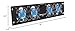 Rockville RRF4 19-Inch Rack Mount 4-Fan Cooling System, LED Temperature Display, Durable Steel Build, for Audio/Video Racks and Home Theater Systems