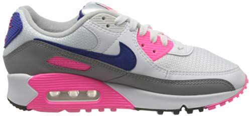 Nike Sapato de ginástica feminino, Branco vasto cinza Concord Pink Blast, 15