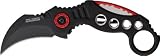 TAC FORCE Erwachsene TF-578BK Taschenmesser, Schwarze Gebogene Klinge, L
