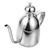 VALICLUD Aceitera de Acero Inoxidable con Antigoteo Dispensador Multifunción para Aceite Vinagre y Salsa de Soja para Cocina Doméstica