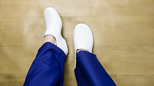 Sticky SSW-US-BCA-7 Nursing Shoes Women - Chefs - Kitchen - Nurses - Clogs for Work - Waterproof Non Slip (White, 7) - Thumbnail 3