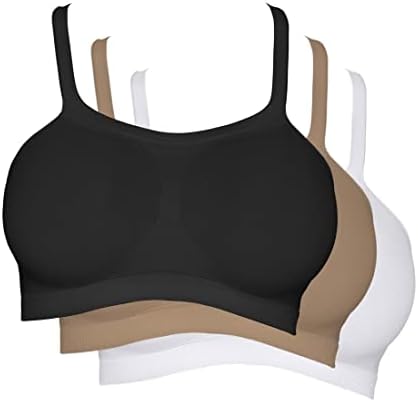 Kit 3 Tops Alças Largas, Hanes, Feminino tamanho G, 3 cores (Pret...