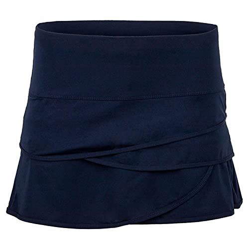 Lucky In Love Scallop Skirt (Blue, X-Large)