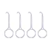 Wenplus 4 Pieces Aligner Removal Tool for Invisible Removable Braces, Invisible Braces Removal Hooks, White