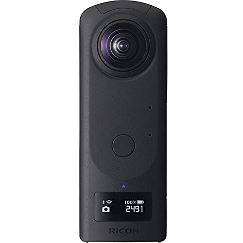 Image of Ricoh Theta Z1 51GB Black 360 Camera, Two 1.0-inch Back-Illuminated CMOS sensors, Increased 51GB Internal Memory, 23MP Images, 4K Video with Image stabilization, HDR, High-Speed Wireless Transfer | Dual 1.0 Back-Illuminated CMOS Sensors, ~23mp Stills, 4K Video with 3-Axis Rotational Stabilization, 51GB Internal Storage
