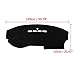 X AUTOHAUX Car Dashboard Cover Nonslip Black Sun Pad for Mazda 3 2003-2009