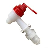 Grifo de plástico de 17 mm para vino y agua (rojo)