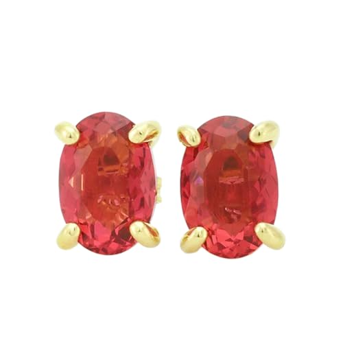 Boucles d'oreilles tourmaline rose et argent 925 minimalistes LKSTD_0304
