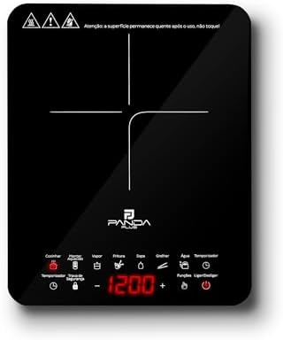 Cooktop Indução Portátil Panda Plus 1 Boca Controle Temperatura C...