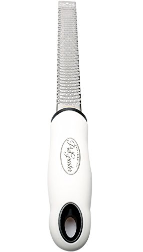 Hybedora Perfect Kitchen Companion Vegetable Parmesan Grater & Lemon Zester with Protective Safety Cover & Ergonomic Handle-Release Your Inner Chef Today, s, White