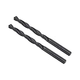 CoCud 6542 Hochgeschwindigkeitsstahl Spiralbohrer, 7,9 mm Durchmesser 117 mm Länge, Schwarzoxid-Geradebohrer - (Anwendungen: für Metall, Holz, Kunststoff, Aluminium), 2 Stück