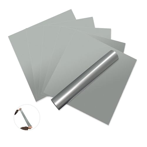 MerryMade Sport Stretch Iron-On Vinyl, Silver 12'x12' 6 Sheets -...