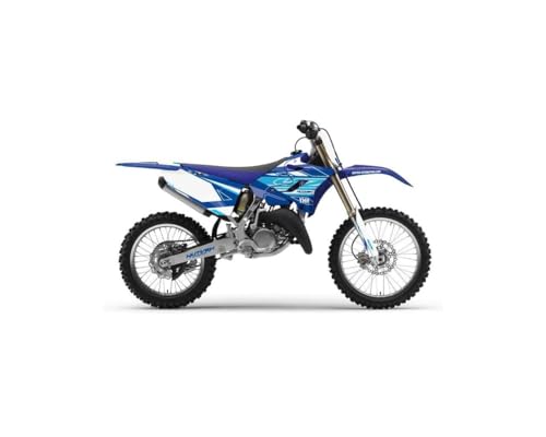 Kit déco moto cross Outline bleu pour habiller votre Yamaha 250 YZ
