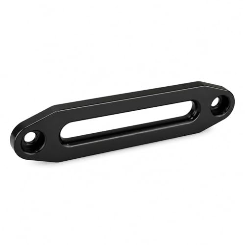 Ucreative Aluminum Hawse Fairlead for 8000-13000 LBs Winch 10 (254mm) Mount Glossy (Black)