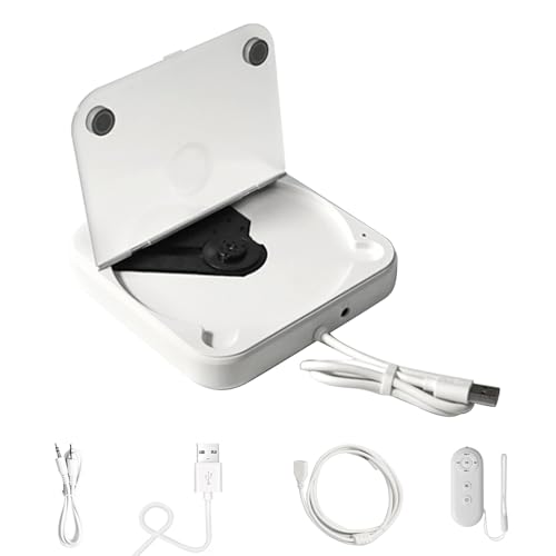 Reproductor de CD universal externo para coche con cubierta antipolvo y reproductor de CD portátil con cable AUX, se conecta al puerto USB del coche, TV, portátil, computadora