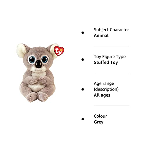 TY Toys Beanie Baby Koala Melly - 15 CM, Grey (2009303), 20 cm - Image 2