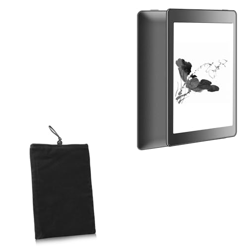 BoxWave Case Compatible with Haoqing Meebook P78 (7.8 in) - Velvet Pouch, Soft Velour Fabric Bag Sleeve with Drawstring - Jet Black