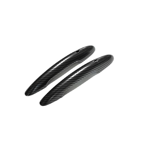 フロント左外側ハンドル ミニ用 S JCW クーパー用 F56 F57用 ドアハンドルカバー2個 & 2.0T車用燃料タンクカバー1個 ブラック カースタイリング オートアクセサリー(Carbon Fiber Patter)