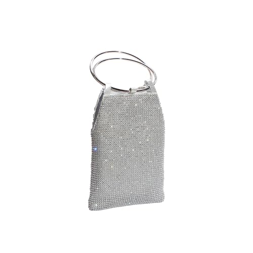 ✨【Design di Moda】Questa borsa da sera è realizzata con strass brillanti di alta qualità, che rendono l'intera borsa più elegante e onorevole, generosa. La superficie della pochette da sera è fissata con strass, che abbinati vi faranno trasudare un temperamento straordinario. Questa borsa vi farà apparire di classe e sarà al centro dell'attenzione a una festa. Sarete una donna speciale e attraente quando la userete per qualsiasi evento.