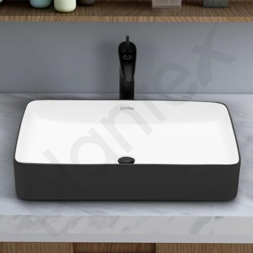 Image of Plantex Ceramic Wash Basin for Bathroom /Tabletop Washbasin