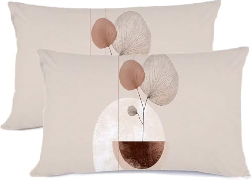 Cojines Sofa Juego de 2-Funda Cojin 35x70 Multicolor Funda Almohada-Sencillez Terciopelo Pillowcase Fundas con Cremallera Oculta Fundas Decorativas Hojas para Sala de Estar, Jardín, Decoración z0j-233
