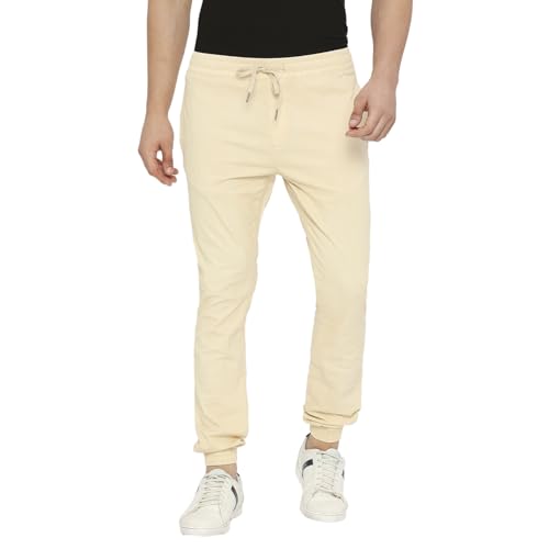 Image of Spykar Men's Slim Fit Mid Rise Trouser