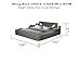 WAQINBR King Size Smart Bed, Multifunctional Leather Bed Frame with Massage Recliner/Upholstered Headboard/Music Speaker/USB Port/Storage Space, Modern Luxury Bed Frame(Gray)