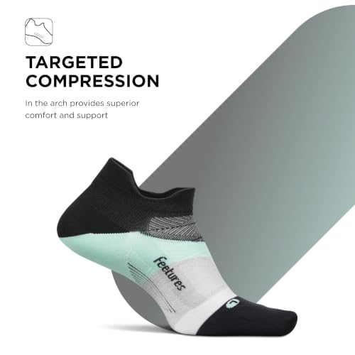 Image of Feetures Elite Light Cushion Mini Crew Sock - Sport Sock with Targeted Compression
