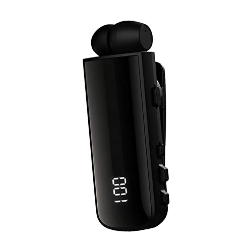 Écouteurs sans fil à clip rétractable noir pour casque audio nomade - 7