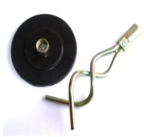 Equip247uk 100mm Plunger & Worm Screw for use with Drain rods, Black