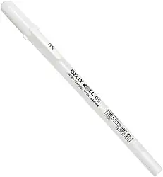 Caneta Gel Sakura Gelly Roll Cor Branco - 0.8mm Ponta Média