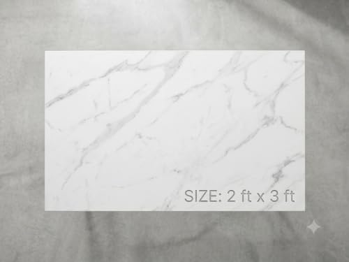 Generic Furnello Multipurpose Foldable Study Table, White Marble - Image 4