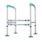 Bathroom Safety Toilet Rails, Medical Handrail Assist Grab bar, Freestanding Commode Stability Handr