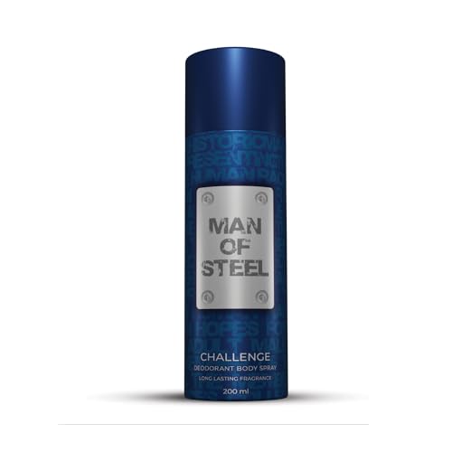 Image of Denver MAN OF STEEL Challenge Deodorant Body Spray - 200ML | Deodorant For Men