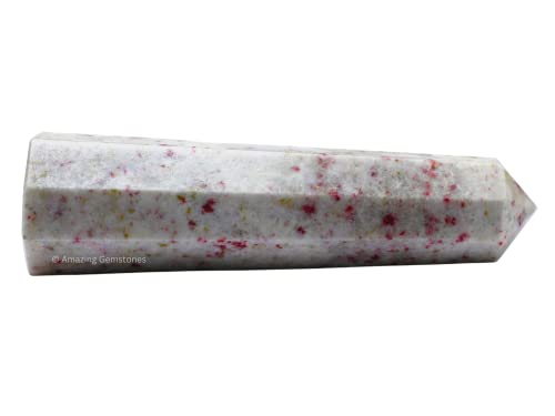 Image of Amazing Gemstone Cinnabarite Crystal Towers - Natural Healing Crystal Point Obelisk for Reiki Healing and Crystal Grid (2 inch to 3 inch INCH)