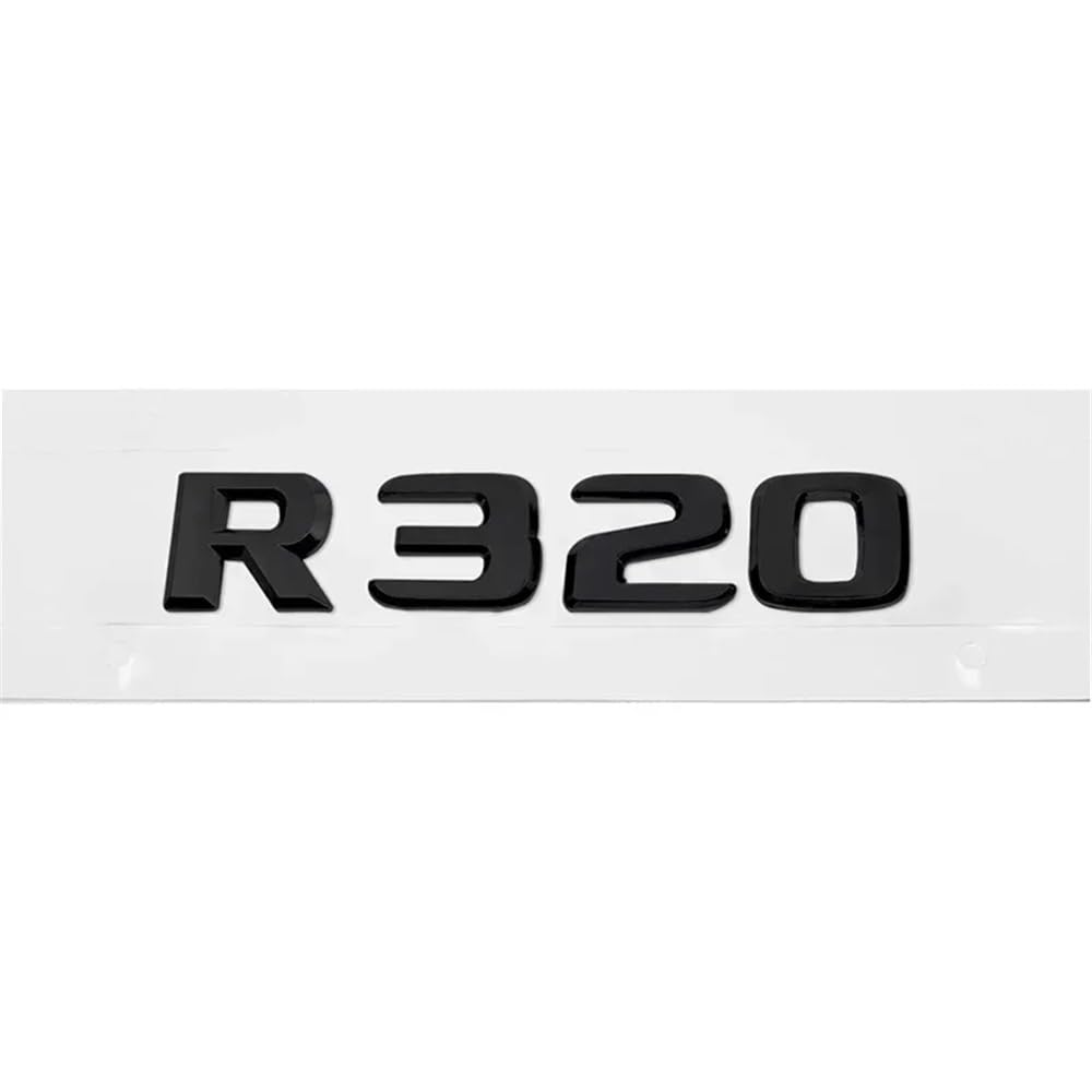 YTQMoreBNZ YYDStes ABS Car Rear Sticker Alphabet Trunk Badge Decal Exterior Compatible With Mercedes Benz R63 R300 R320 R350 R500