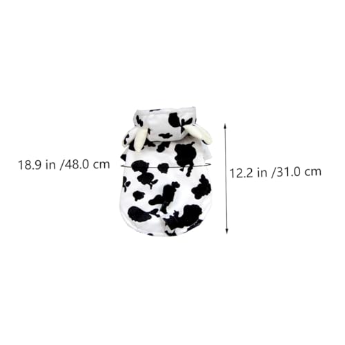 Disfraz para perro tamaño L con diseño de vaca miniatura 2