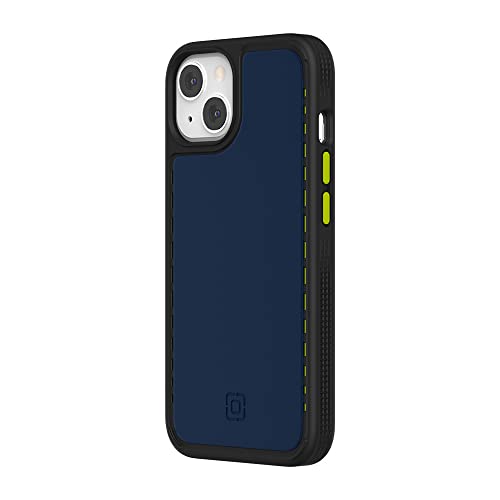 Incipio Optum for iPhone 13 (6.1"), Raised Edge Screen Protection, 16 Foot Drop Tested - Stone Blue/Black/Volt (IPH-1939-SBVT