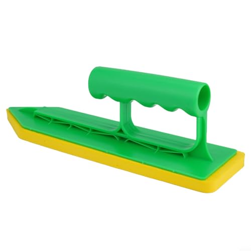 Truelle à calfeutrer en mousse EVA pour maçonnerie et plâtrage - Outil professionnel de coulis avec poignée ergonomique pour constructeurs de main et maçons, 230 x 65 x 10 mm, vert et