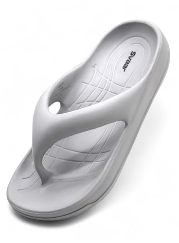 Image of SVAAR Soft EVA Slippers for Men | Stylish Anti-Skid Flip-Flops with Arch Support & Bouncy Sole | Lightweight Indoor Outdoor Comfort