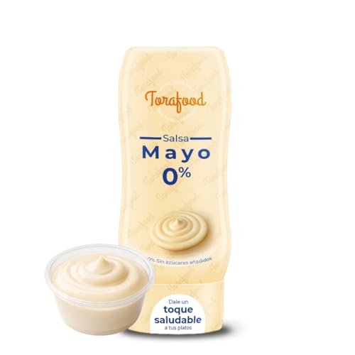 Salsa Zero Mayo 330ml | 0% Azúcares Añadidos | Cremosa, Suave y Deliciosa | Ideal para Recetas Saludables | Torafood