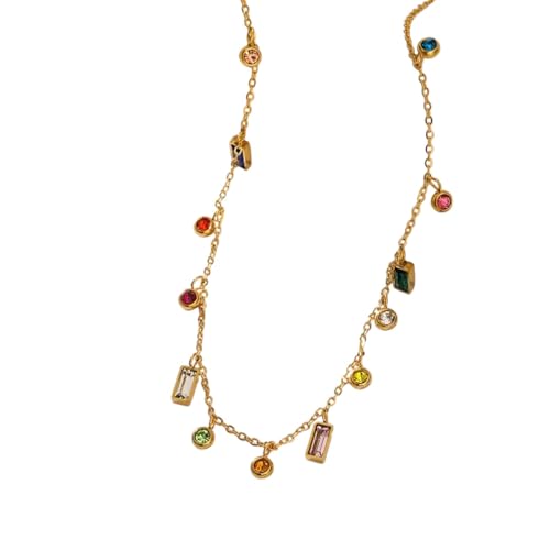 Collier pendentif cristal en acier 316L, le cadeau de mode créatif parfait pour femme