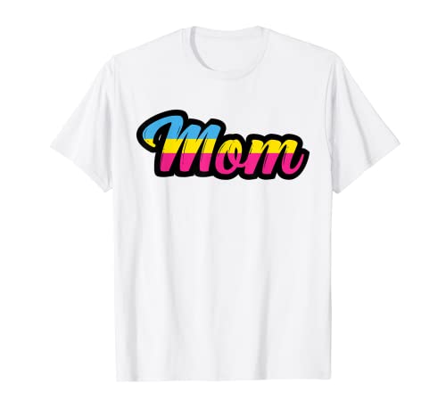Mamá Pansexual Gay Orgullo Bandera LGBT Gran Apoyante Regalo Camiseta