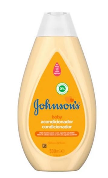 JOHNSON'S Baby Acondicionador para pelo sin colorantes ni sulfatos, acondicionador para niños que deja el cabello de tu bebé suave y saludable, botella 1 x 500 ml