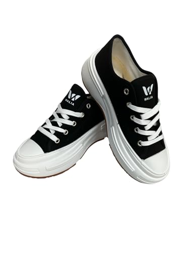 Walia Women's Canvas Sneakers with Chunky Sole2
